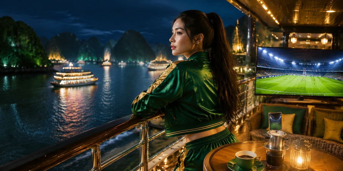 Cảnh quay tàu trên vịnh Hạ Long, biểu tượng của Việt Nam